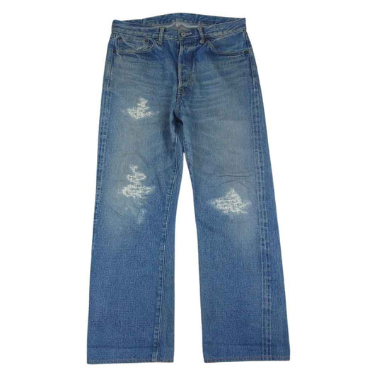 TENDERLOIN テンダーロイン T-RIDERS E DAMAGE 加工 デニム パンツ ダメージ インディゴ  インディゴブルー系 32【中古】