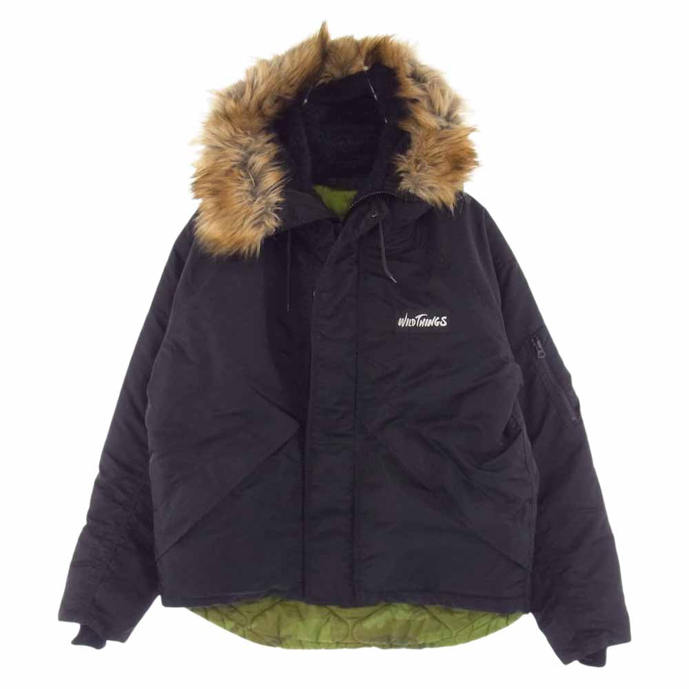ワイルドシングス WT010085 × UNITED CARR N-3B JACKET フライト ジャケット ブラック系【中古】