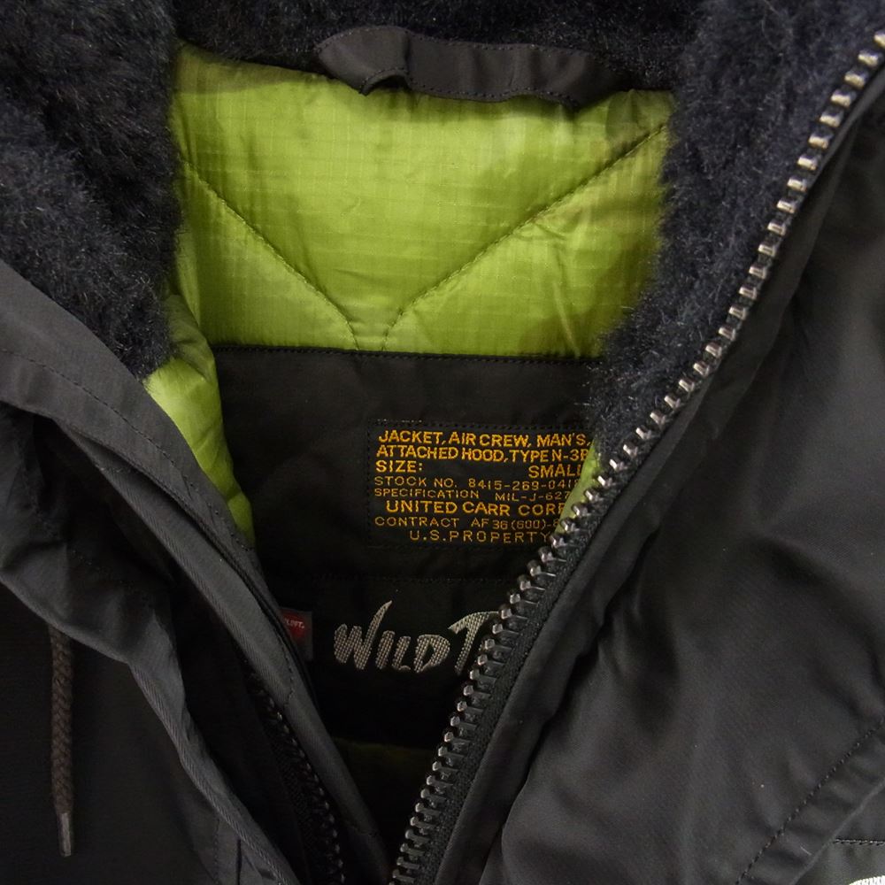 ワイルドシングス WT010085 × UNITED CARR N-3B JACKET フライト ジャケット ブラック系【中古】