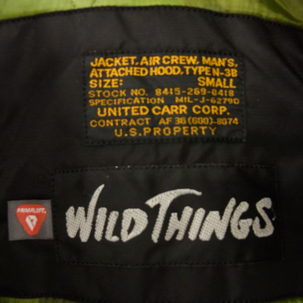 ワイルドシングス WT010085 × UNITED CARR N-3B JACKET フライト ジャケット ブラック系【中古】