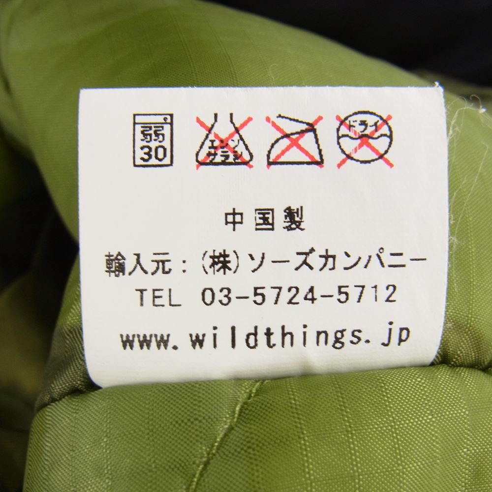 ワイルドシングス WT010085 × UNITED CARR N-3B JACKET フライト ジャケット ブラック系【中古】