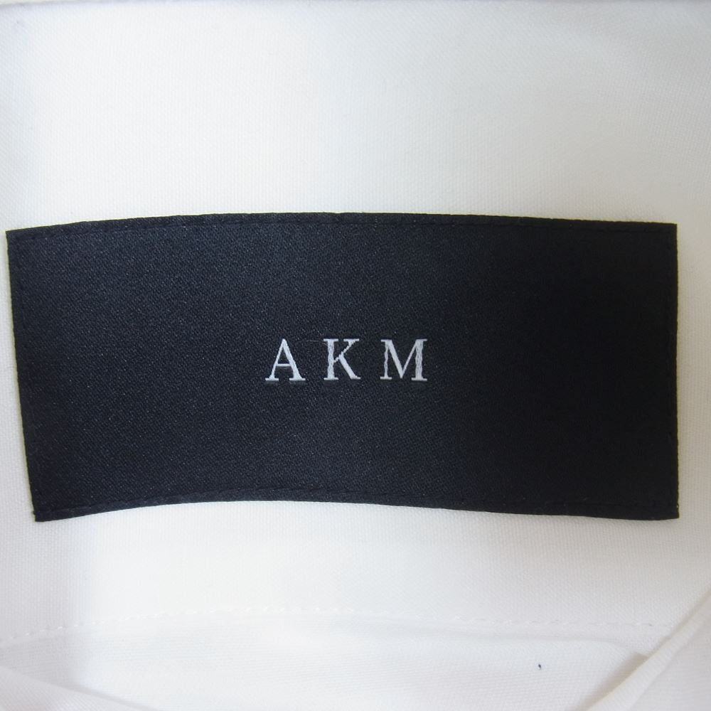 AKM エイケイエム プレーンシャツ 長袖シャツ   ホワイト系 M【中古】
