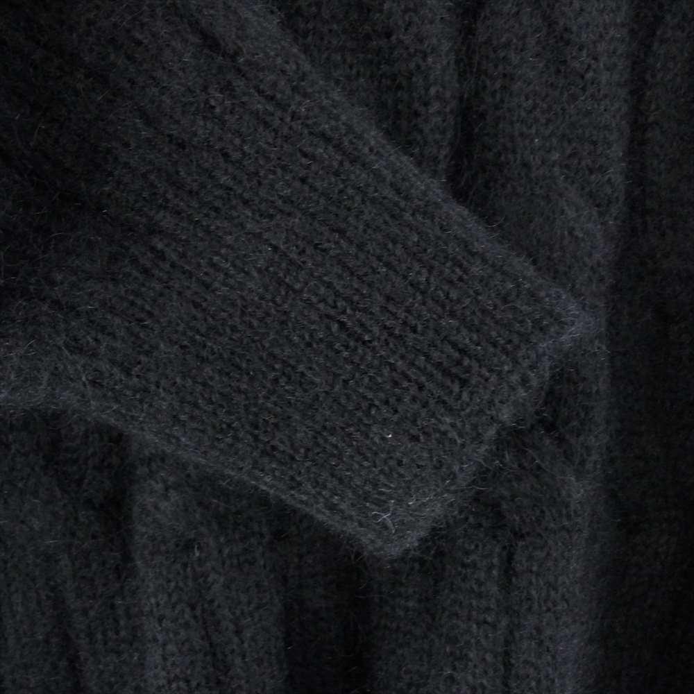 junhashimoto ジュンハシモト 1092020005 MOHAIR CABLE モヘア ケーブル ニット クルーネック ニットセーター ブラック系 3【中古】