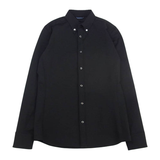 junhashimoto ジュンハシモト 21AW 1062120007 SV07 MINI COLLAR BD ジャージ ボタンダウン シャツ 長袖 シャツ ブラック系 3【中古】