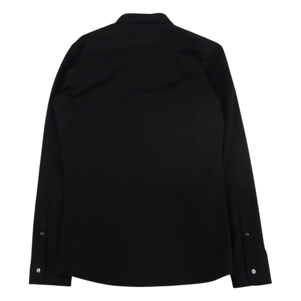 junhashimoto ジュンハシモト 21AW 1062120007 SV07 MINI COLLAR BD ジャージ ボタンダウン シャツ 長袖 シャツ ブラック系 3【中古】