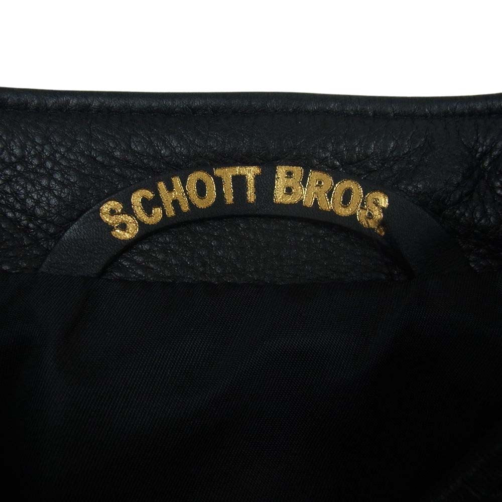 schott ショット 7578 541XX CAFE RACER NEW NAKED JKT カフェレーサー ニューネイキッド レザージャケット ブラック系 36【中古】
