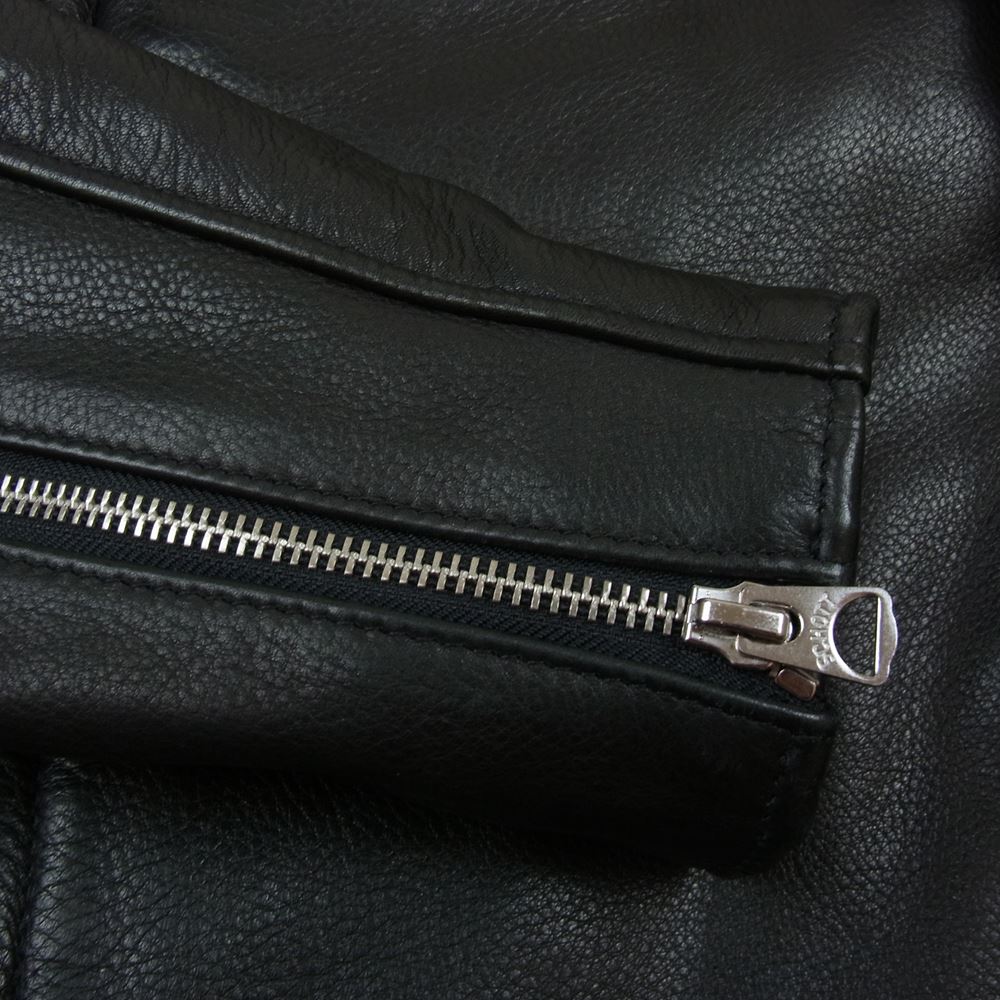 schott ショット 7578 541XX CAFE RACER NEW NAKED JKT カフェレーサー ニューネイキッド レザージャケット ブラック系 36【中古】