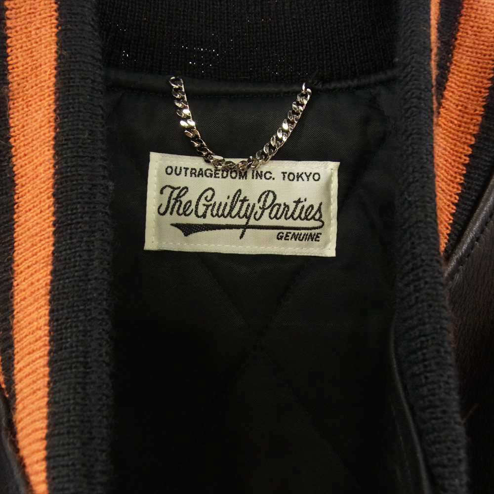 WACKO MARIA ワコマリア 20AW LEATHER VARSITY JACKET レザー バーシティ ジャケット スタジャン ダークブラウン系【中古】