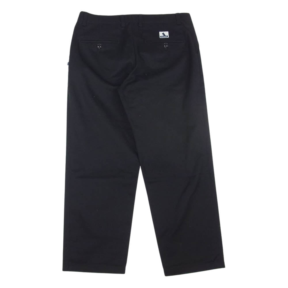 DESCENDANT ディセンダント 21SS 211BRDS-PTM04 DC-6 CHINO TROUSERS チノ トラウザーズ パンツ ブラック系 3【美品】【中古】