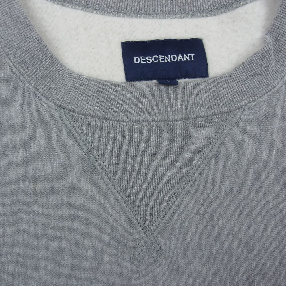 DESCENDANT ディセンダント 20AW 202ATDS-CSM29 PX CREW NECK SWEATSHIRT 裏起毛 クルーネック スウェット グレー系 3【中古】
