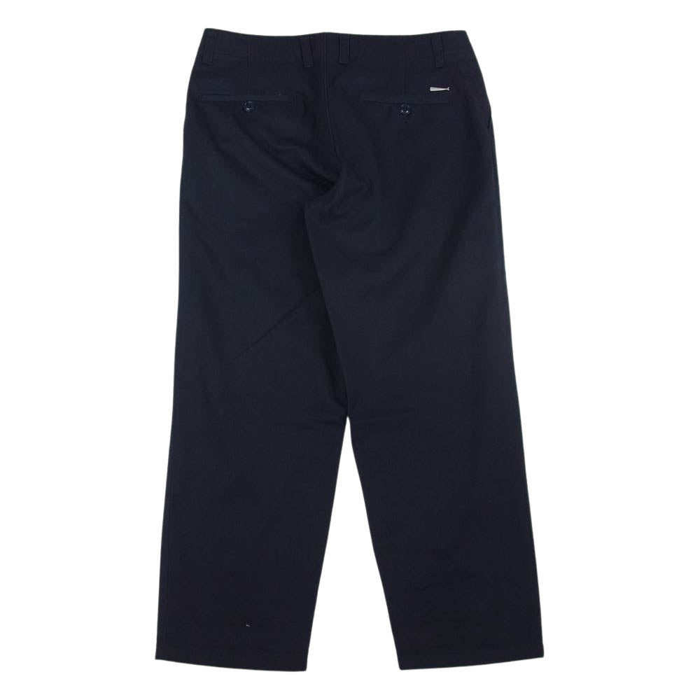DESCENDANT ディセンダント 19AW 192TQDS-PTM03 TWILL TROUSERS ツイル トラウザーズ パンツ ネイビー系 3【中古】