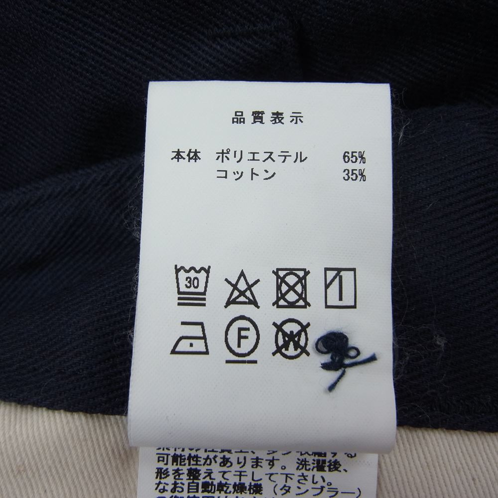 DESCENDANT ディセンダント 19AW 192TQDS-PTM03 TWILL TROUSERS ツイル トラウザーズ パンツ ネイビー系 3【中古】
