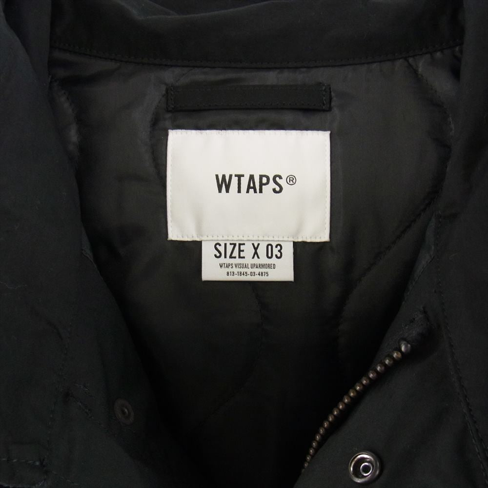 WTAPS ダブルタップス 21AW 212WVDT-JKM05 JACKET NYCO WEATHER ウェザー ジャケット ブラック系 X 03【中古】
