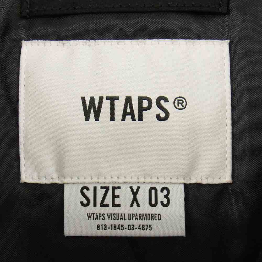 WTAPS ダブルタップス 21AW 212WVDT-JKM05 JACKET NYCO WEATHER ウェザー ジャケット ブラック系 X 03【中古】