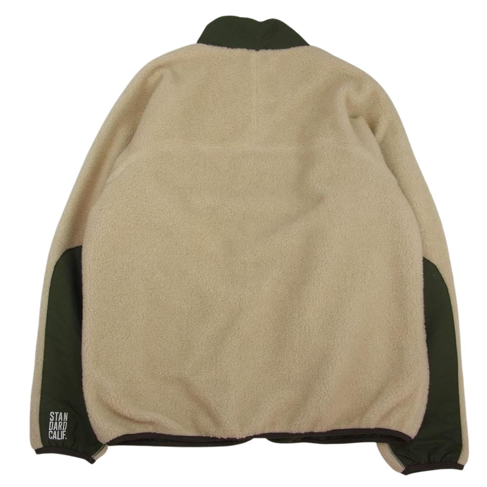 STANDARD CALIFORNIA スタンダードカリフォルニア SD Reversible Fleece Jacket リバーシブル フリース ジャケット ベージュ系 カーキ系 M【新古品】【未使用】【中古】