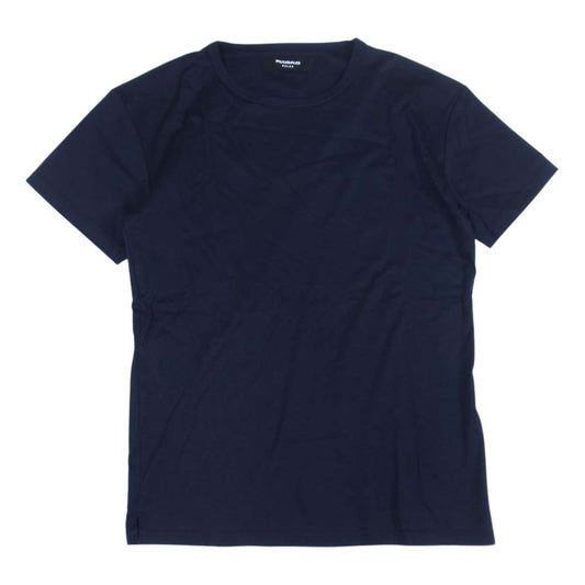 1piu1uguale3 ウノピュウノウグァーレトレ RELAX リラックス ストレッチ クルーネック 半袖 Tシャツ ネイビー系 M【中古】