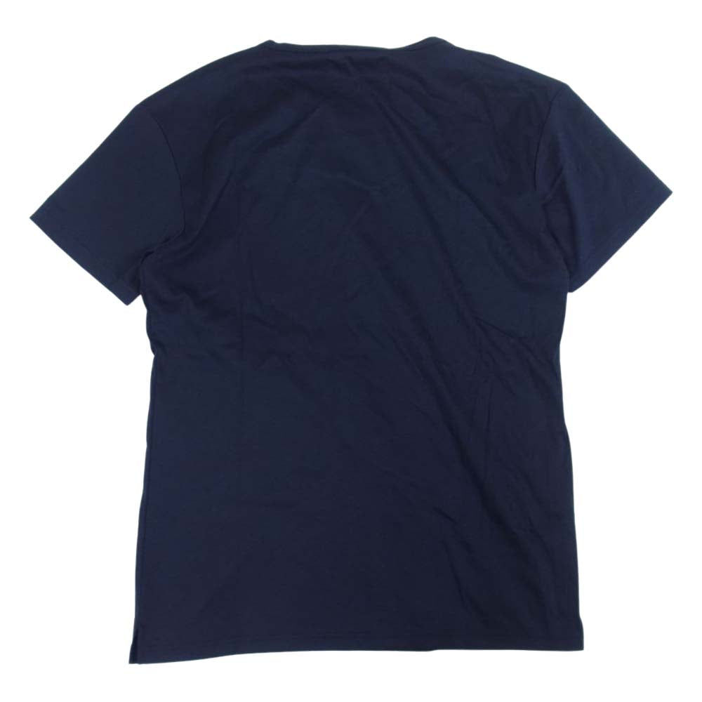 1piu1uguale3 ウノピュウノウグァーレトレ RELAX リラックス ストレッチ クルーネック 半袖 Tシャツ ネイビー系 M【中古】