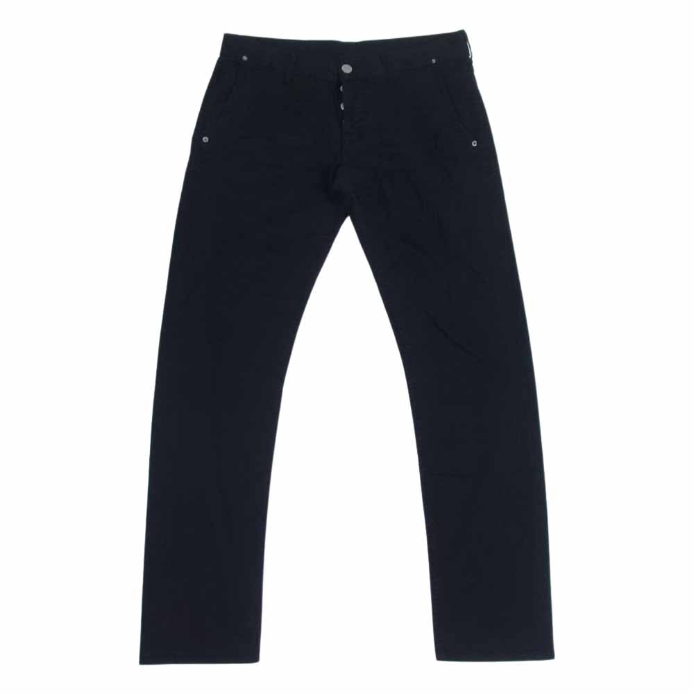 ケアレーベル 国内正規品 イタリア製 JAZZ 311 ボタンフライ デニムパンツ ジーンズ ブラック系 表記無し(W35程度)【中古】