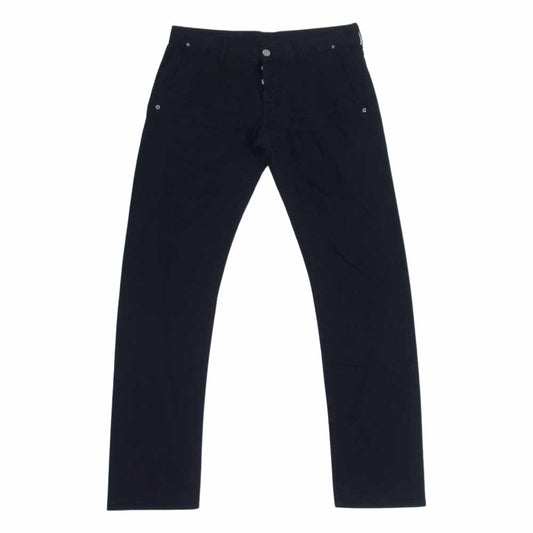 ケアレーベル 国内正規品 イタリア製 JAZZ 311 ボタンフライ デニムパンツ ジーンズ ブラック系 表記無し(W35程度)【中古】