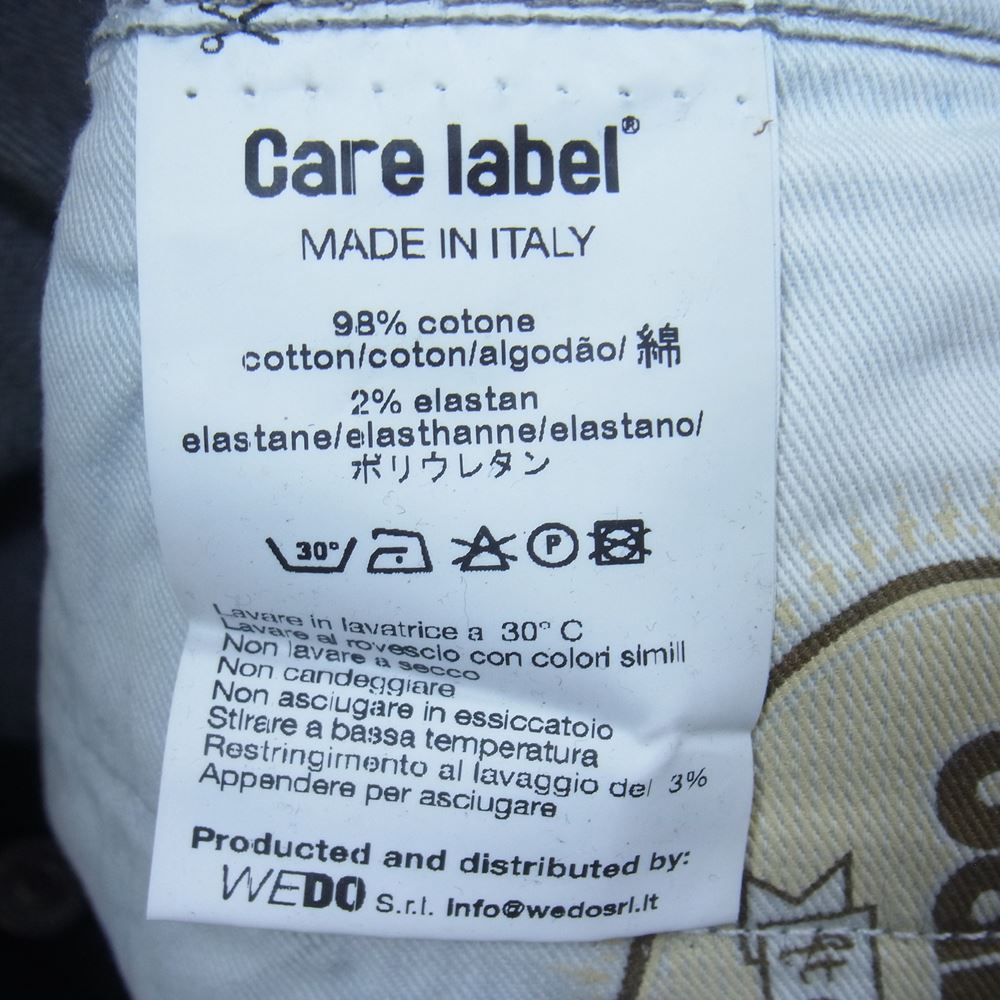 ケアレーベル イタリア製 SKA 244 SLACK 352 11oz ボタンフライ デニムパンツ ジーンズ インディゴブルー系 35【中古】