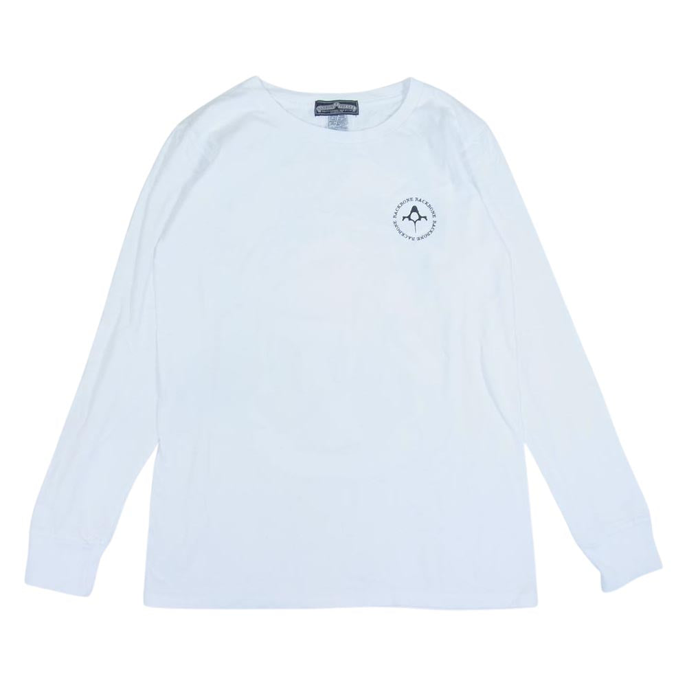 BACKBONE バックボーン 09AW BB09FW-C03 THE USA バッファロー スカル ロンT 長袖 Tシャツ ホワイト系 M【中古】