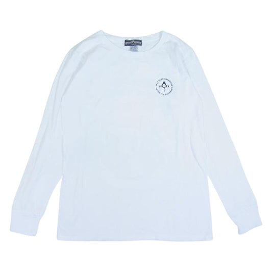 BACKBONE バックボーン 09AW BB09FW-C03 THE USA バッファロー スカル ロンT 長袖 Tシャツ ホワイト系 M【中古】