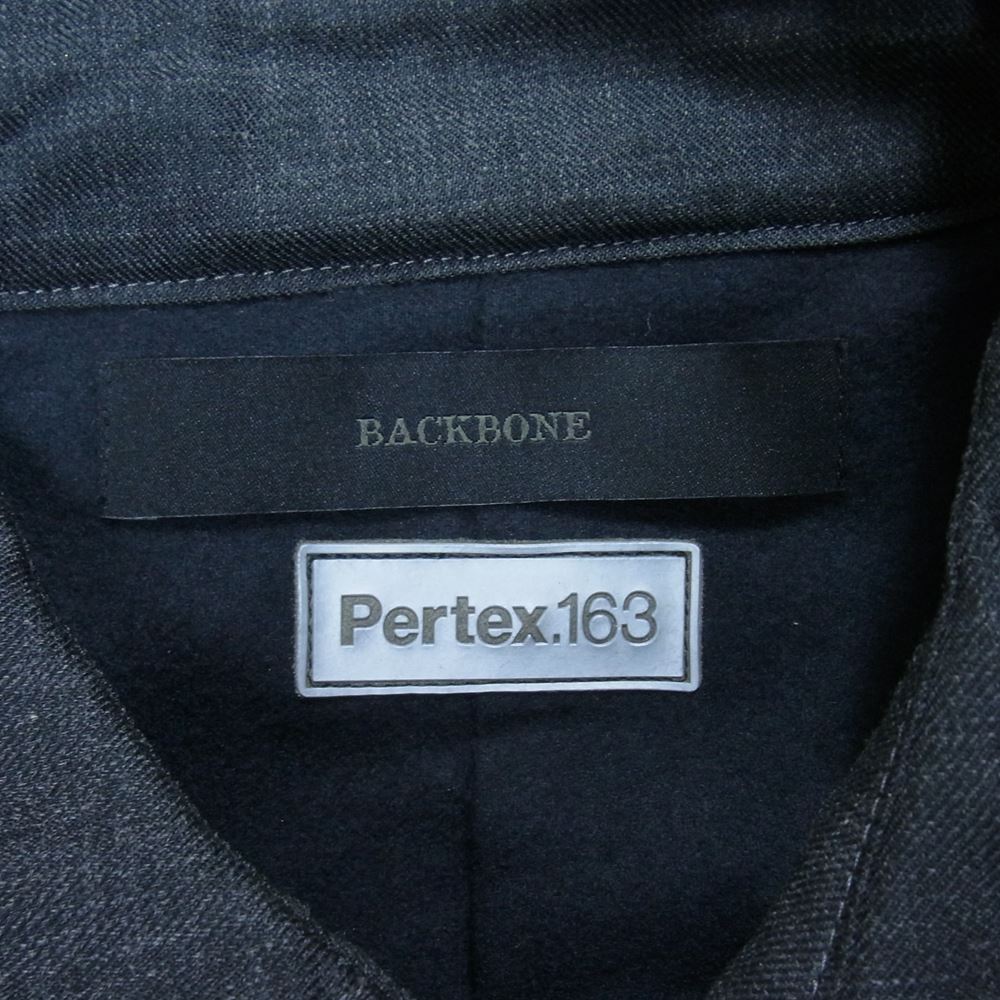 BACKBONE バックボーン 12AW BB12FW-CO11 PERTEX INSULATION PEA COAT パーテックス インサレーション Pコート ピーコート ブラック系 L【中古】