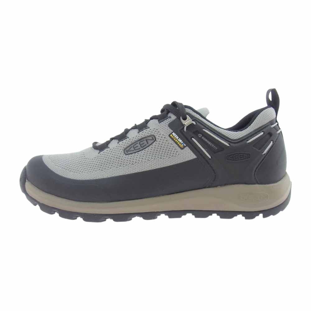 KEEN キーン 1022282 DRIZZLE BRINDLE CITIZEN EVO WP シティズン エヴォ ウォータープルーフ ドリズル ブリンドル 防水 ローカット スニーカー ブラック系 グレー系 28【新古品】【未使用】【中古】