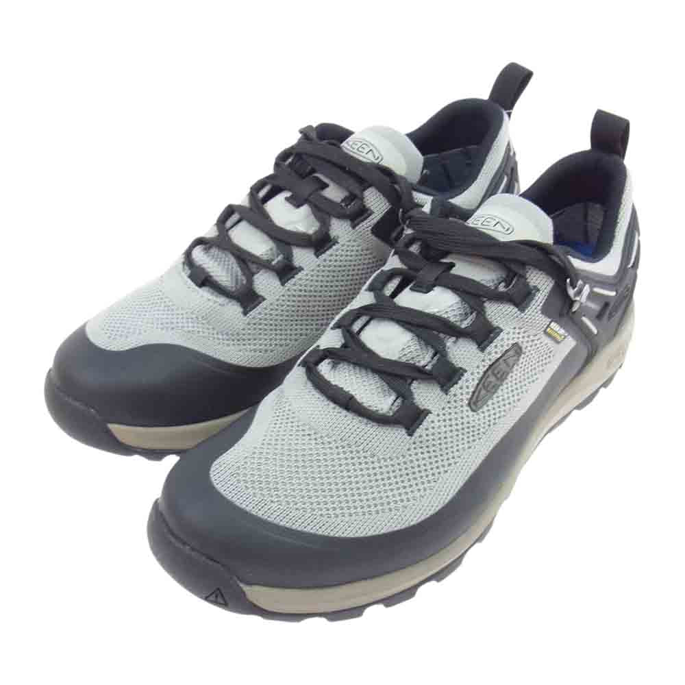 KEEN キーン 1022282 DRIZZLE BRINDLE CITIZEN EVO WP シティズン エヴォ ウォータープルーフ ドリズル ブリンドル 防水 ローカット スニーカー ブラック系 グレー系 28【新古品】【未使用】【中古】