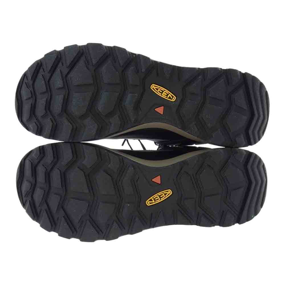 KEEN キーン 1022282 DRIZZLE BRINDLE CITIZEN EVO WP シティズン エヴォ ウォータープルーフ ドリズル ブリンドル 防水 ローカット スニーカー ブラック系 グレー系 28【新古品】【未使用】【中古】