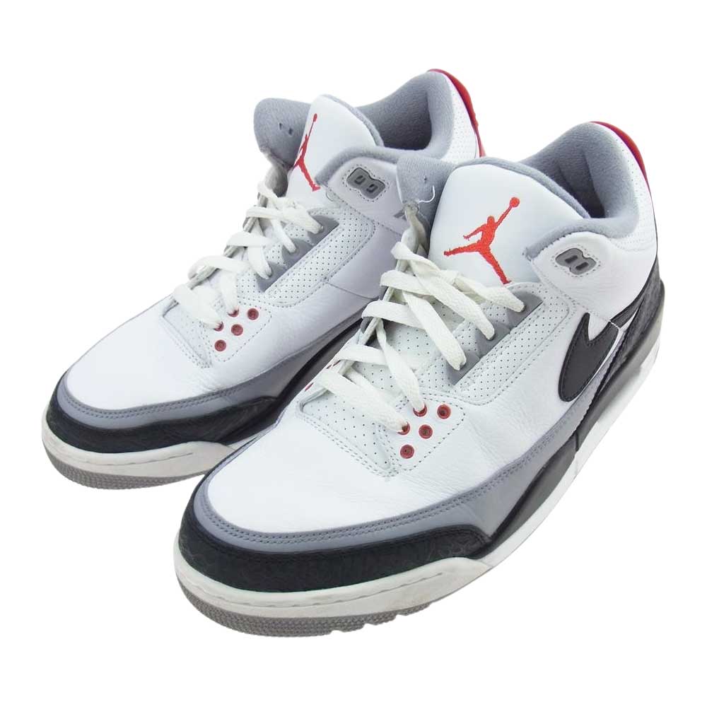 NIKE ナイキ AQ3835-160 AIR JORDAN 3 RETRO TINKER NRG エアジョーダン 3 レトロ ティンカー ハットフィールド スニーカー ホワイト系 29cm【中古】