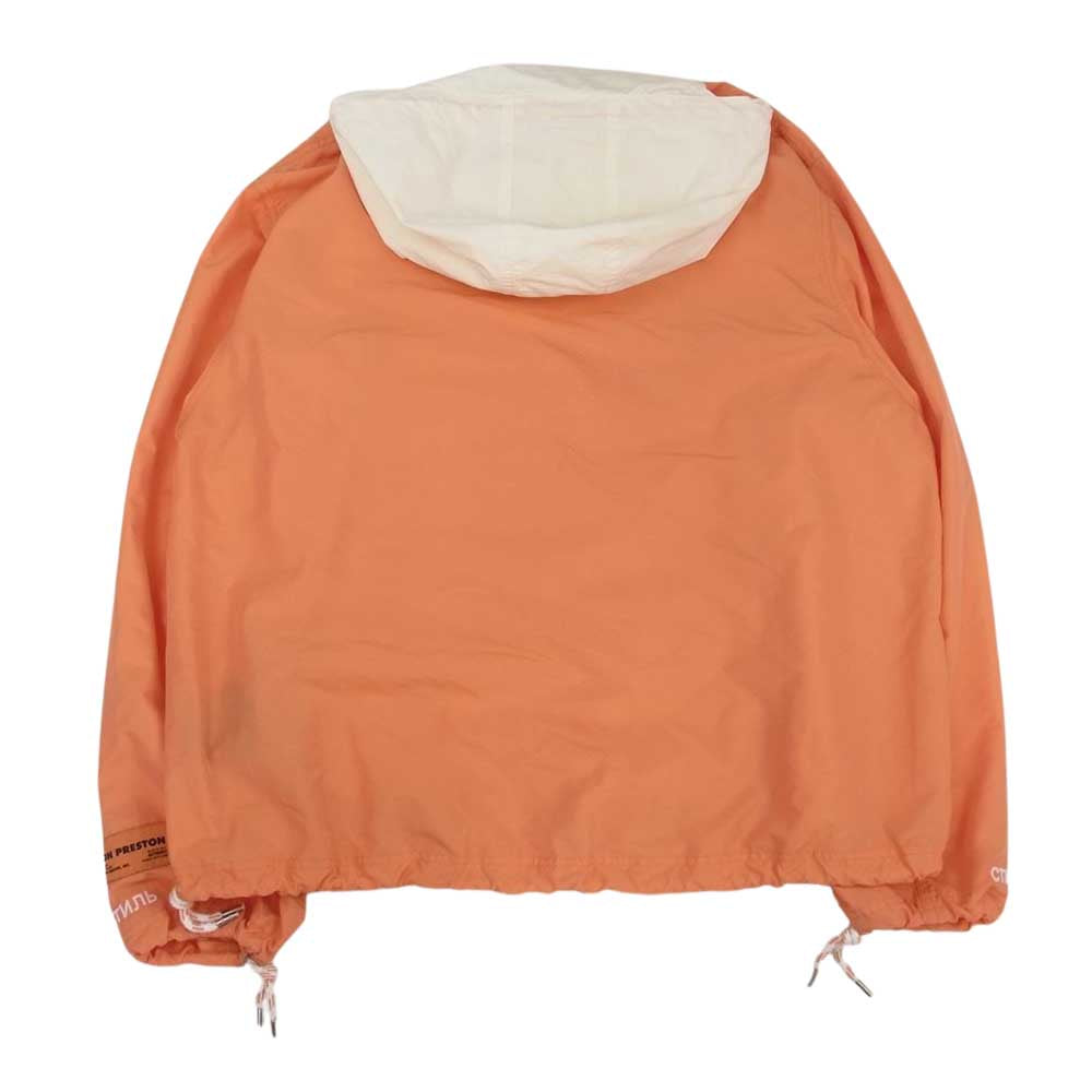 ヘロンプレストン 国内正規品 Half Zip Windbreaker Parka ハーフジップ ウィンドブレーカー アノラックパーカー プルオーバー ジャケット オレンジ系 M【美品】【中古】