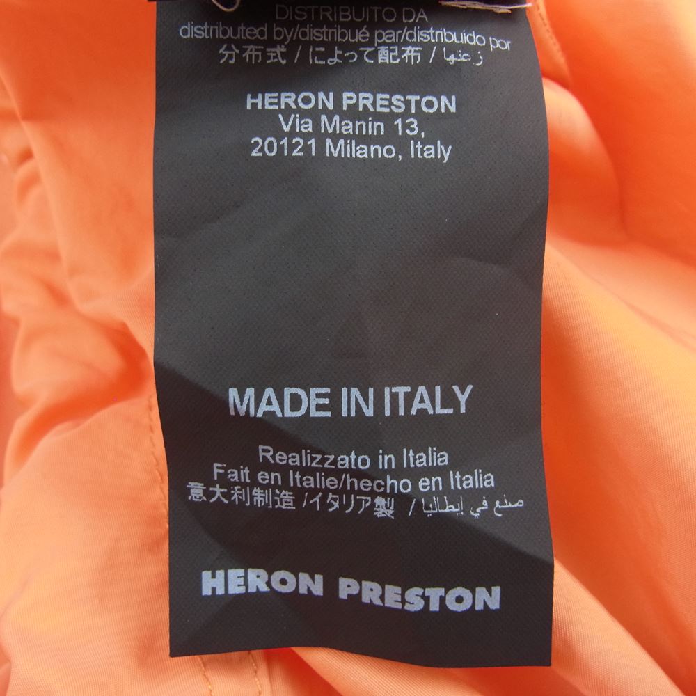 ヘロンプレストン 国内正規品 Half Zip Windbreaker Parka ハーフジップ ウィンドブレーカー アノラックパーカー プルオーバー ジャケット オレンジ系 M【美品】【中古】