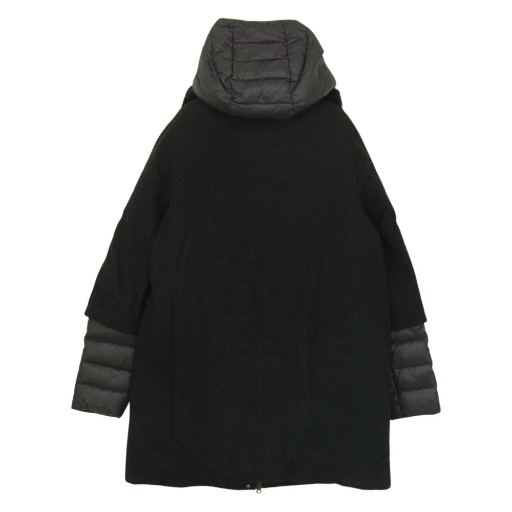DUVETICA デュベティカ EILIDH エイリド Loro Piana ロロ・ピアーナウール レイヤード ファー ダウンコート ブラック系 44【中古】
