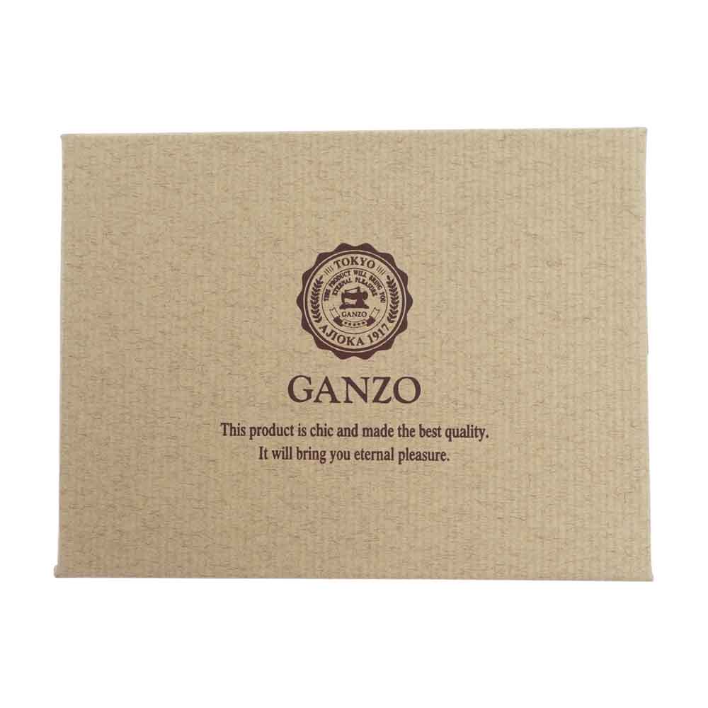 GANZO ガンゾ コードバン レザー 定期入れ パスケース ブラウン系【中古】