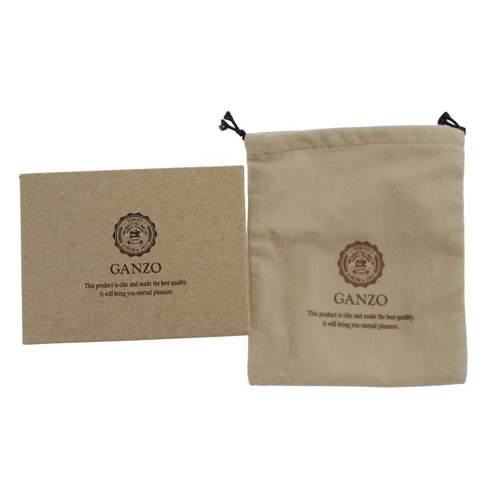 GANZO ガンゾ コードバン レザー コインケース  ブラウン系【中古】