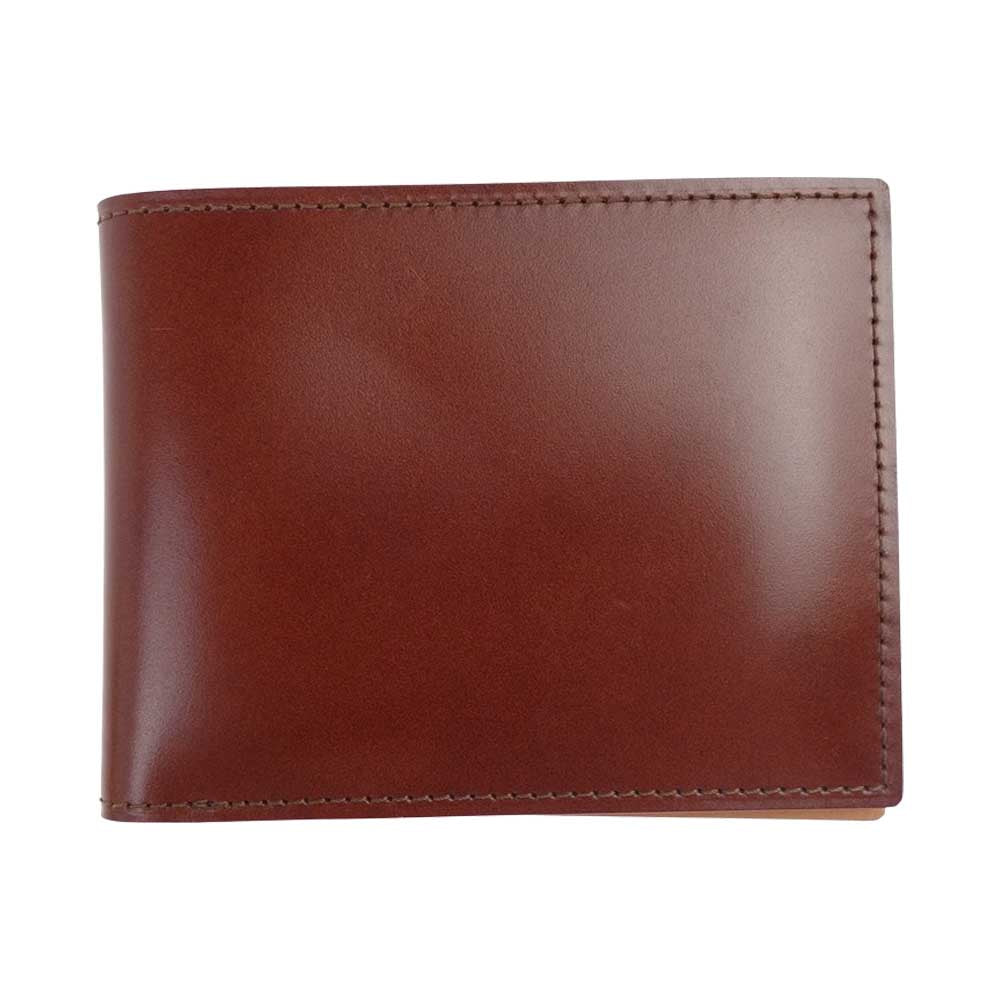 GANZO ガンゾ コードバン レザー 札入れ 二つ折り 財布 ウォレット ブラウン系【美品】【中古】