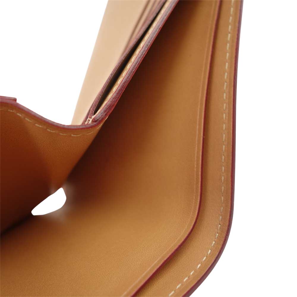 GANZO ガンゾ コードバン レザー 札入れ 二つ折り 財布 ウォレット ブラウン系【美品】【中古】