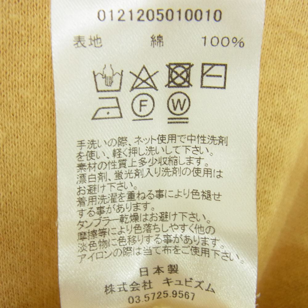 VISVIM ビズビム 121205010010 JUMBO SWEAT 3/4 UNEVEN DYE　 イエロー系 2【中古】