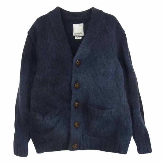 VISVIM ビズビム 20AW  0118205012003 SELMER LONG CARDIGAN UNEVEN DYE 染め タイダイ カーディガン ネイビー系 1【中古】