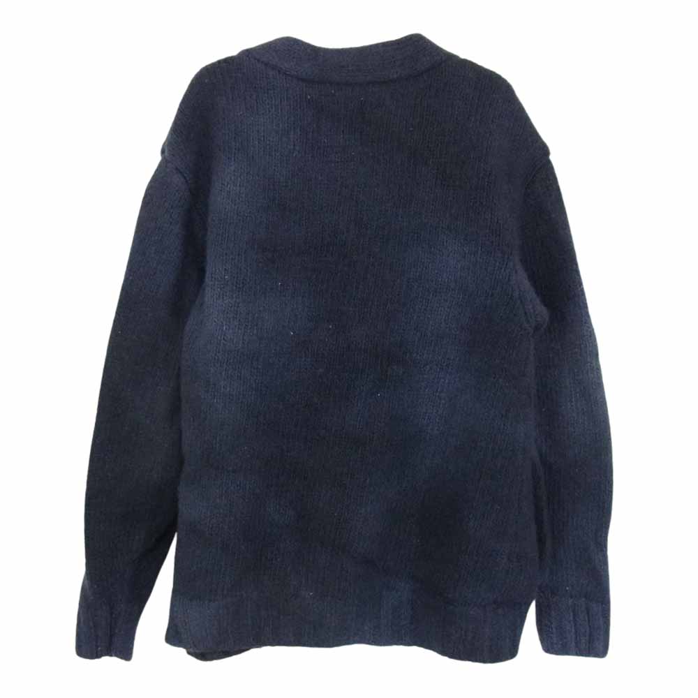 VISVIM ビズビム 20AW  0118205012003 SELMER LONG CARDIGAN UNEVEN DYE 染め タイダイ カーディガン ネイビー系 1【中古】