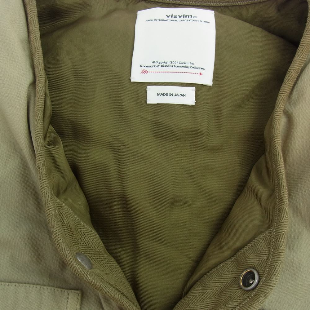 VISVIM ビズビム 22SS 122105013005 COVEY DOWN VEST ダウンベスト オリーブ オリーブ系 2【中古】