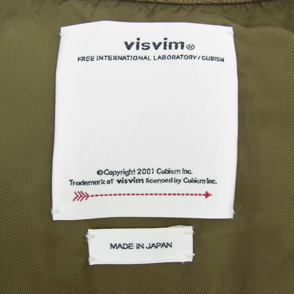 VISVIM ビズビム 22SS 122105013005 COVEY DOWN VEST ダウンベスト オリーブ オリーブ系 2【中古】