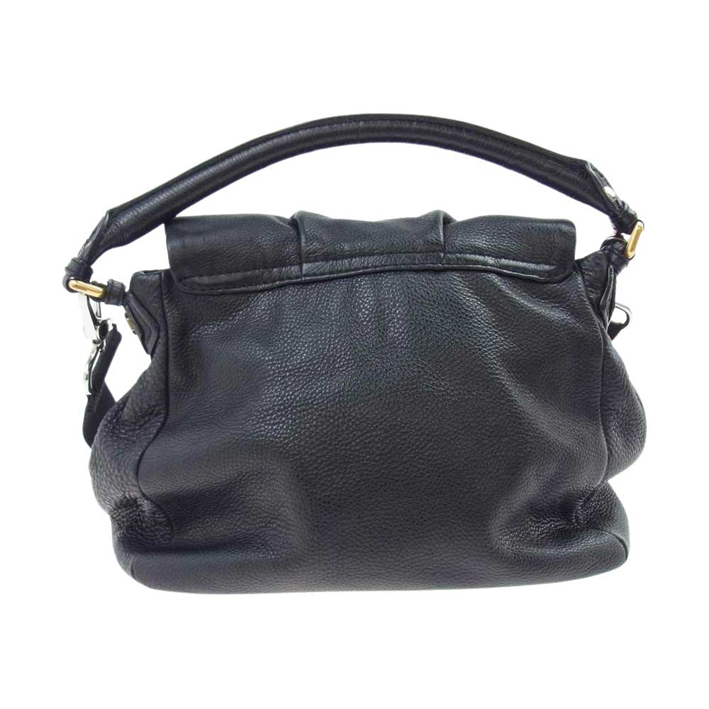 MARC BY MARC JACOBS マークバイマークジェイコブス ロゴプレート 2WAY ショルダー バッグ ブラック系【中古】