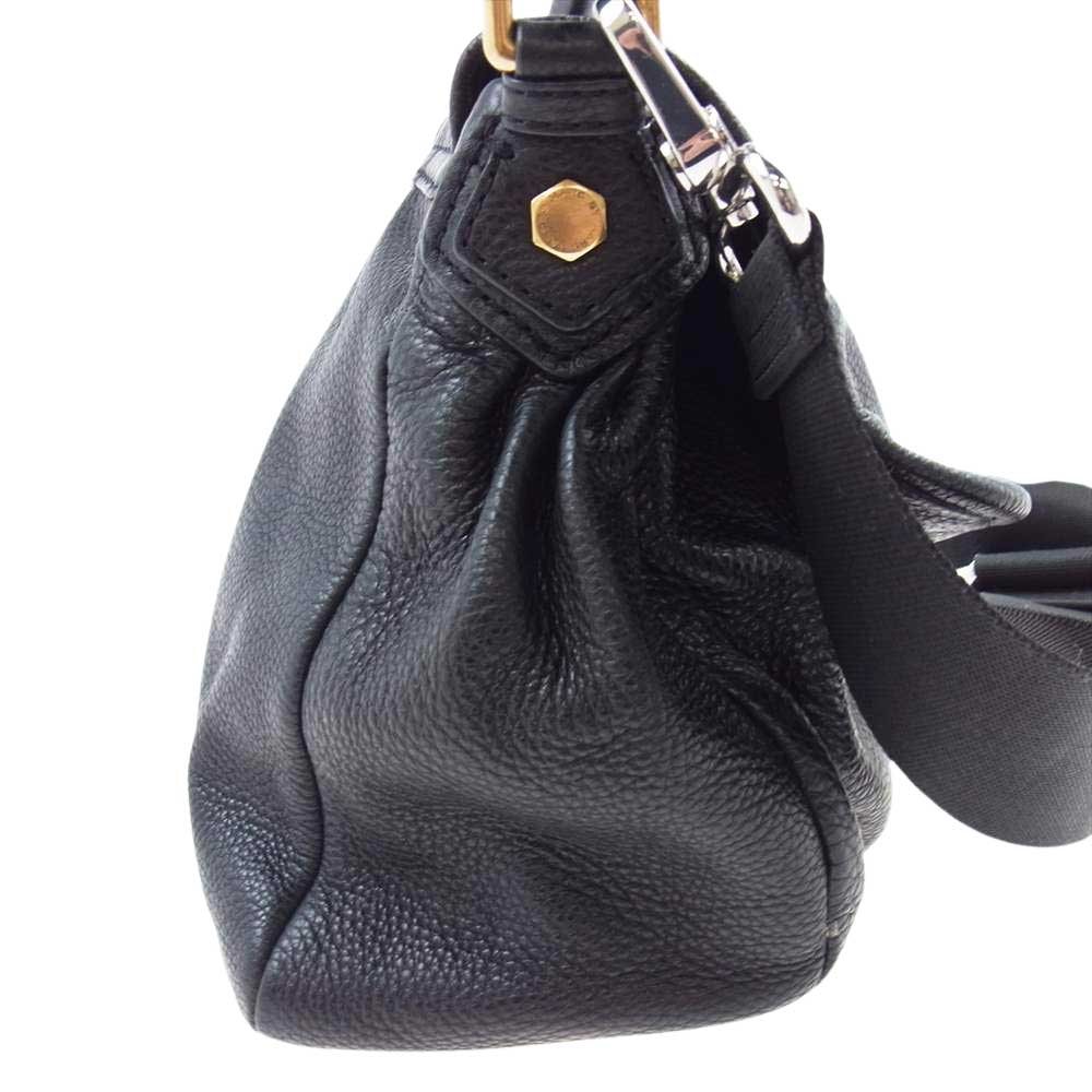 MARC BY MARC JACOBS マークバイマークジェイコブス ロゴプレート 2WAY ショルダー バッグ ブラック系【中古】