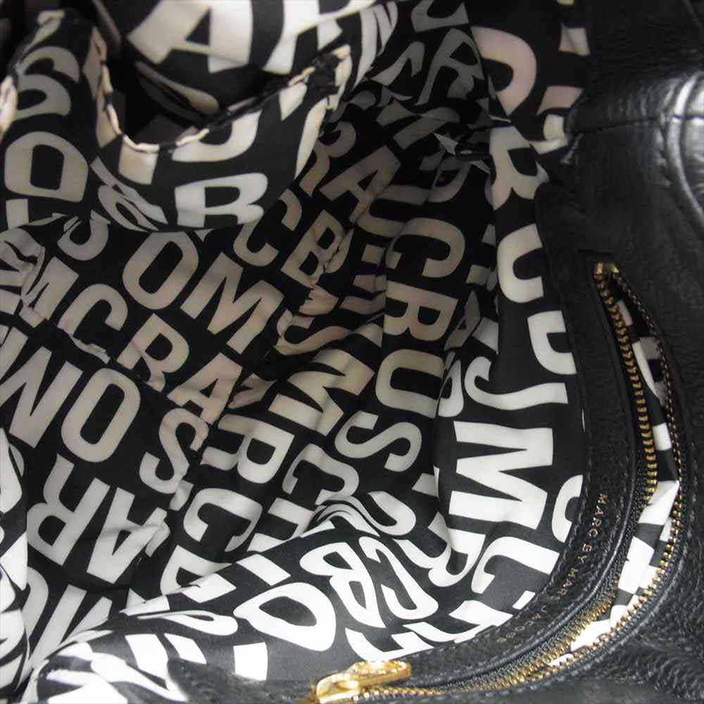 MARC BY MARC JACOBS マークバイマークジェイコブス ロゴプレート 2WAY ショルダー バッグ ブラック系【中古】