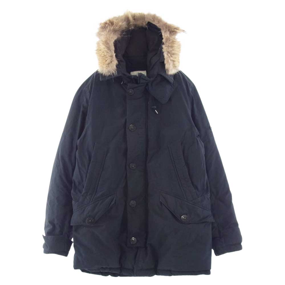 STONE ISLAND ストーンアイランド MICRO REPS DOWN N-3B ファー ダウンジャケット ブラック系 M【中古】