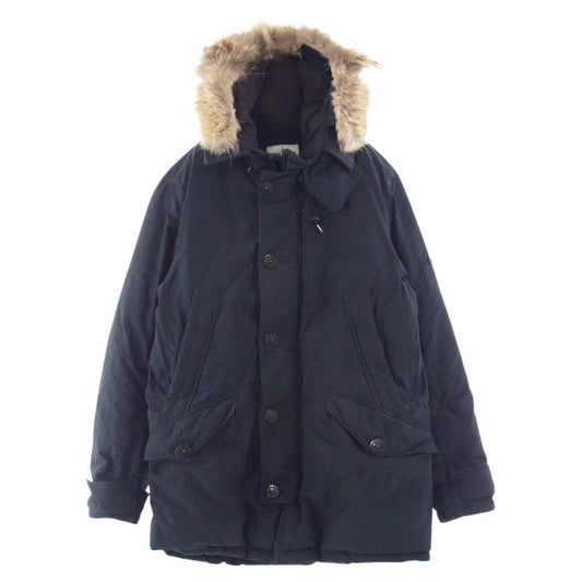 STONE ISLAND ストーンアイランド MICRO REPS DOWN N-3B ファー ダウンジャケット ブラック系 M【中古】