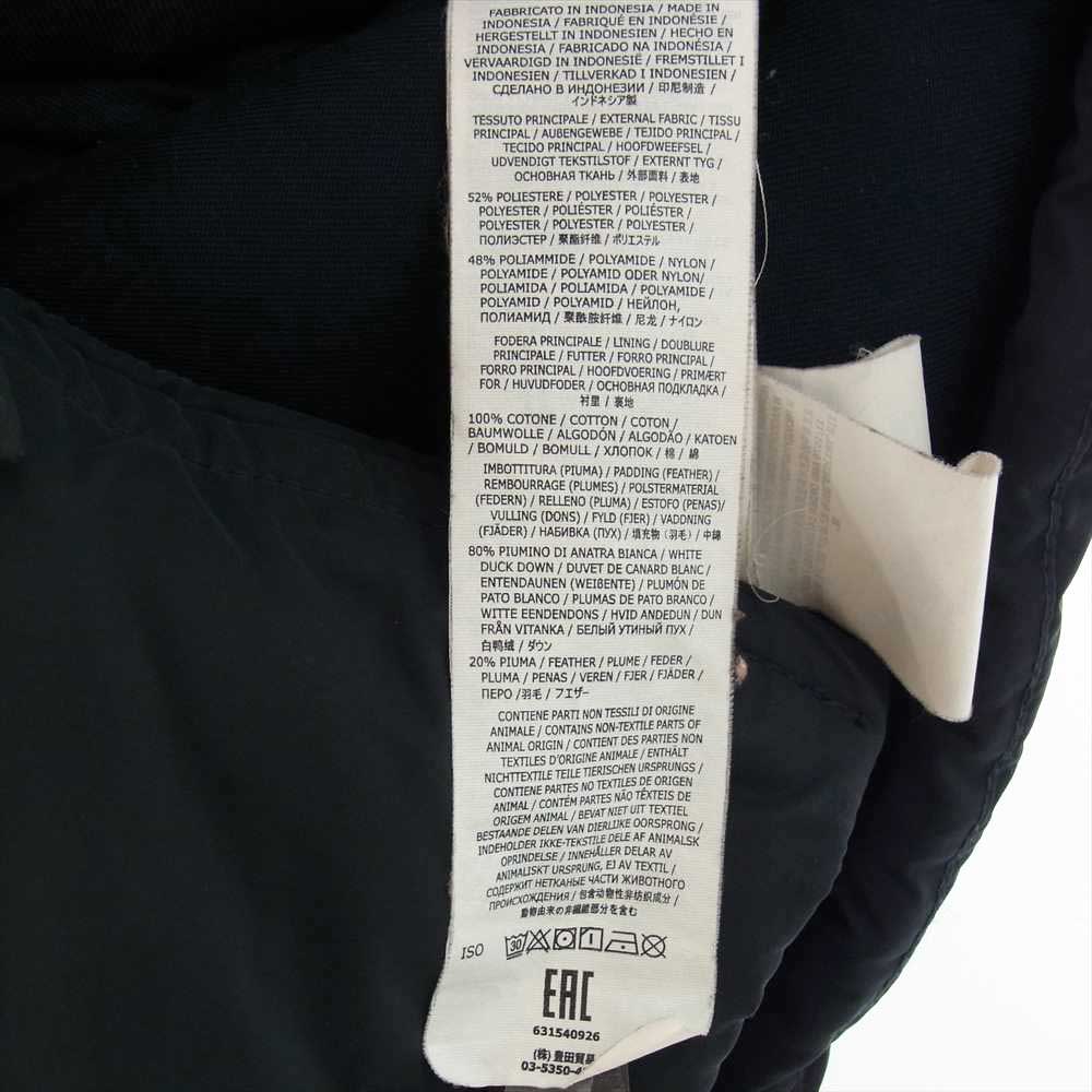 STONE ISLAND ストーンアイランド MICRO REPS DOWN N-3B ファー ダウンジャケット ブラック系 M【中古】