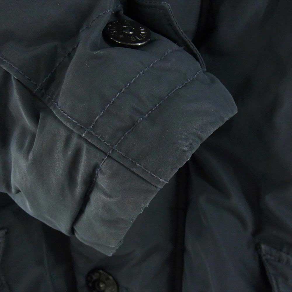 STONE ISLAND ストーンアイランド MICRO REPS DOWN N-3B ファー ダウンジャケット ブラック系 M【中古】
